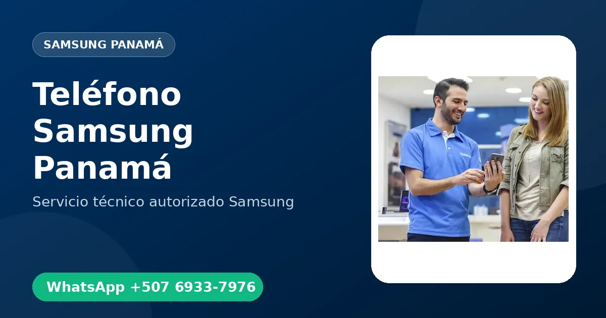 Teléfono de Samsung Panamá: +507 6933-7976