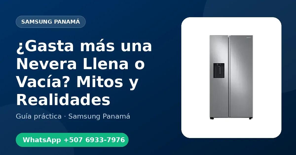¿Gasta más una Nevera Llena o Vacía? Mitos y Realidades