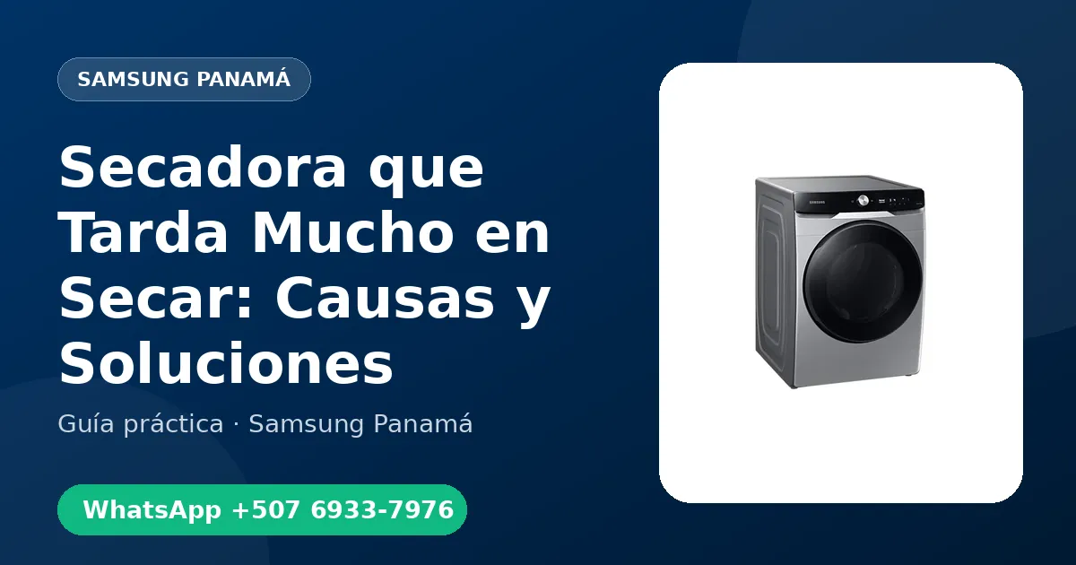 Secadora que Tarda Mucho en Secar: Causas y Soluciones