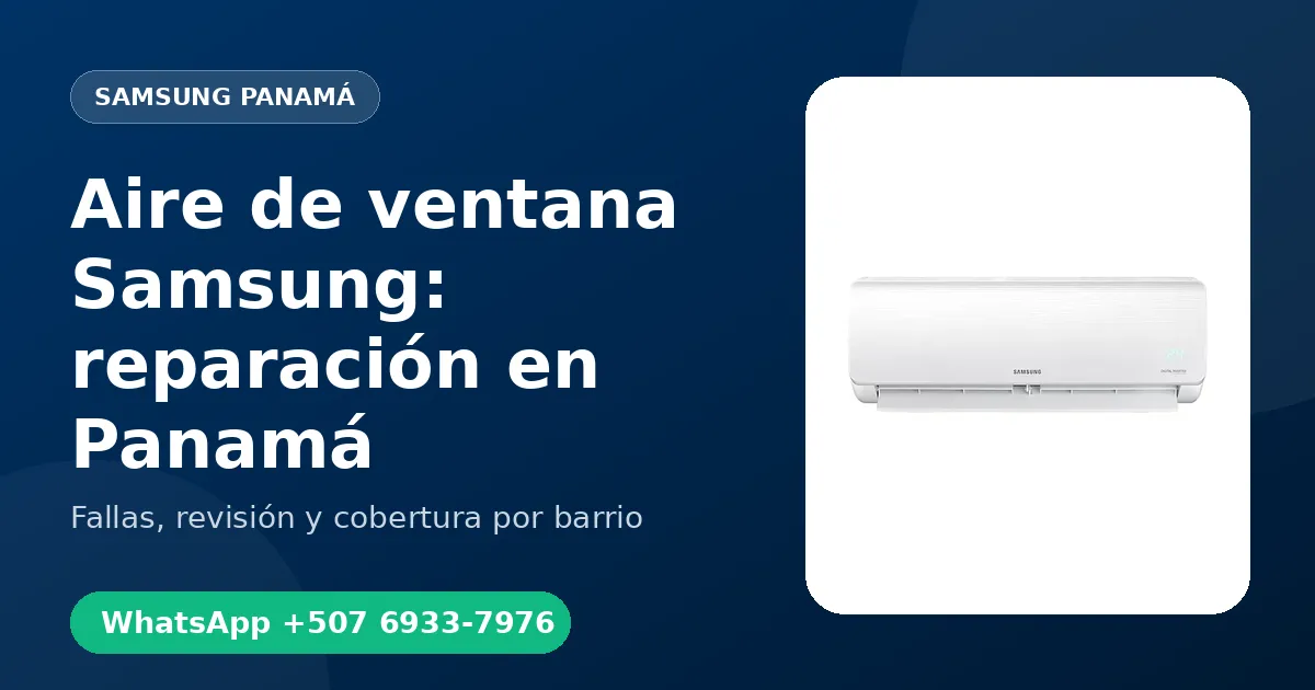 Aire de ventana Samsung en Punta Pacífica