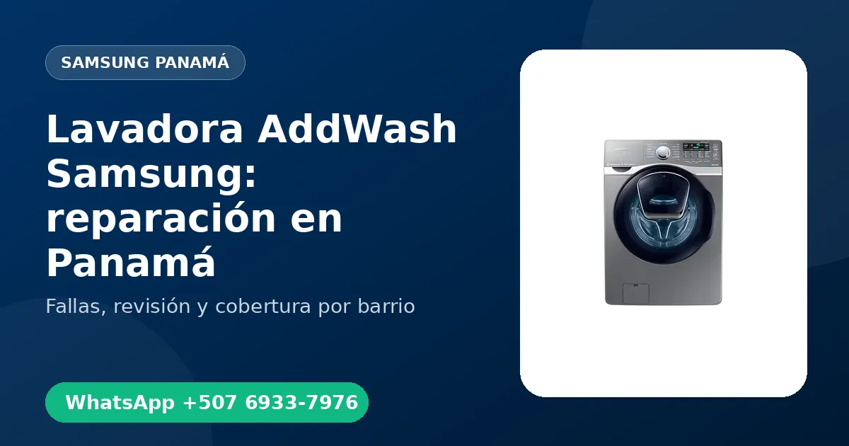 Lavadora AddWash Samsung en Punta Pacífica