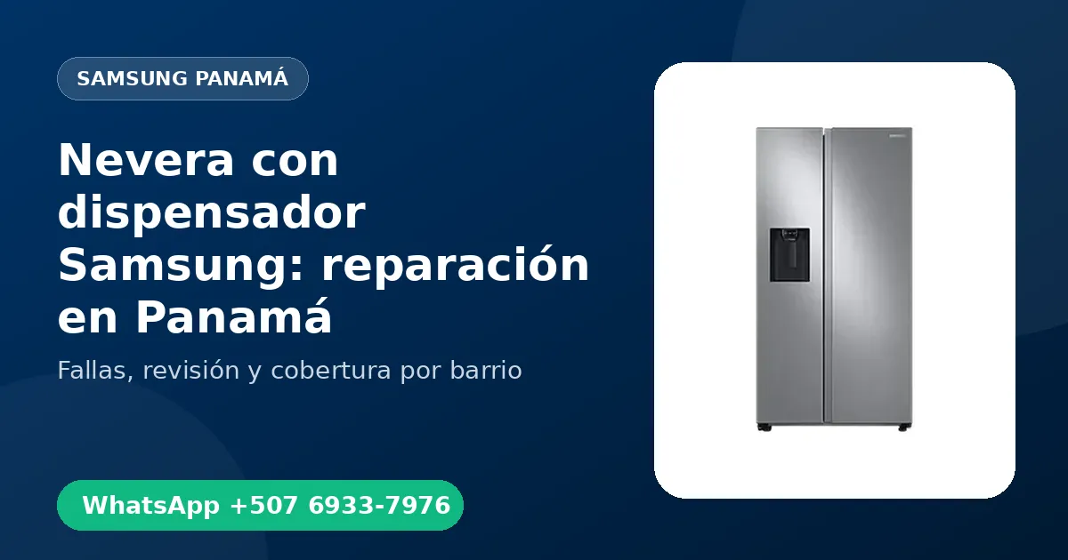 Nevera con dispensador Samsung en Punta Pacífica